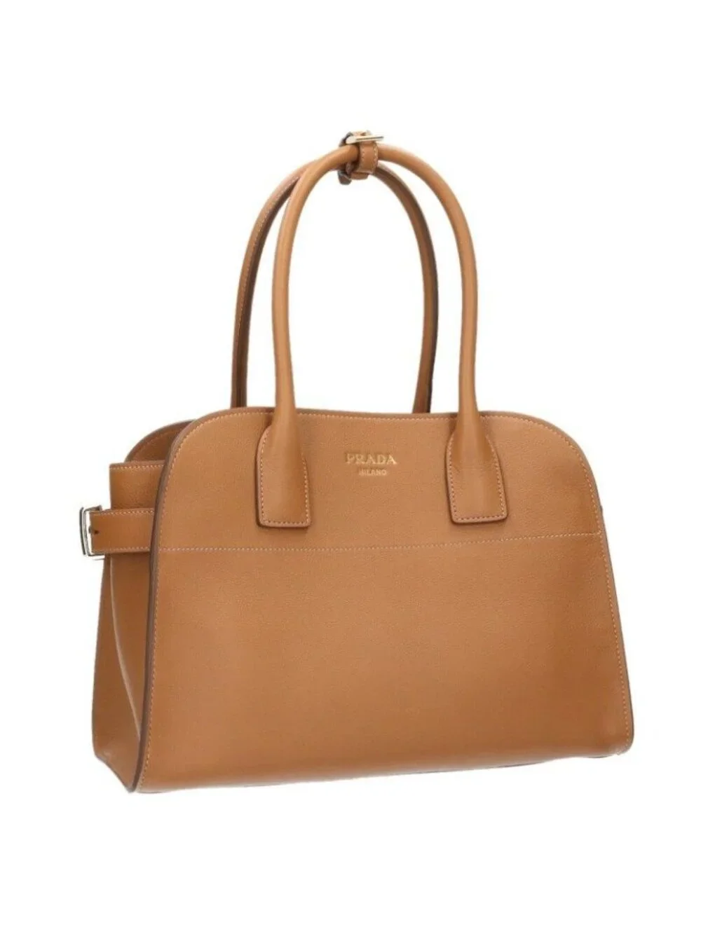 Prada Soft Grain Leather Handbag